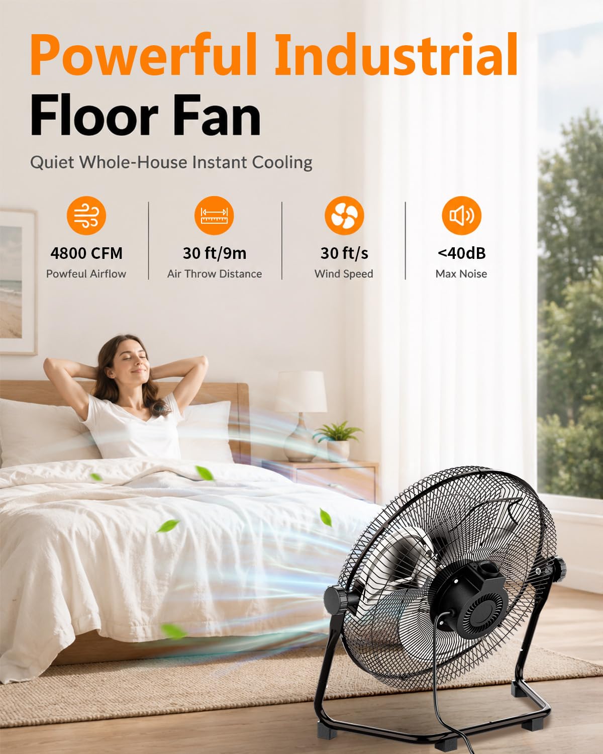 20 Inch High Velocity Floor Fan K6970