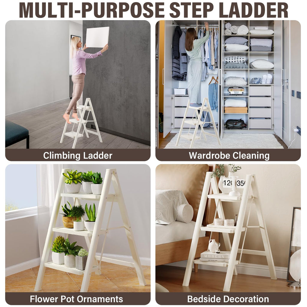3 Step Carbon Steel Folding Stool T4544