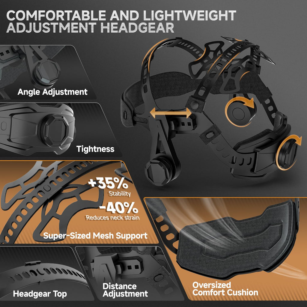 Auto Darkening Welding Helmet with Light J72412