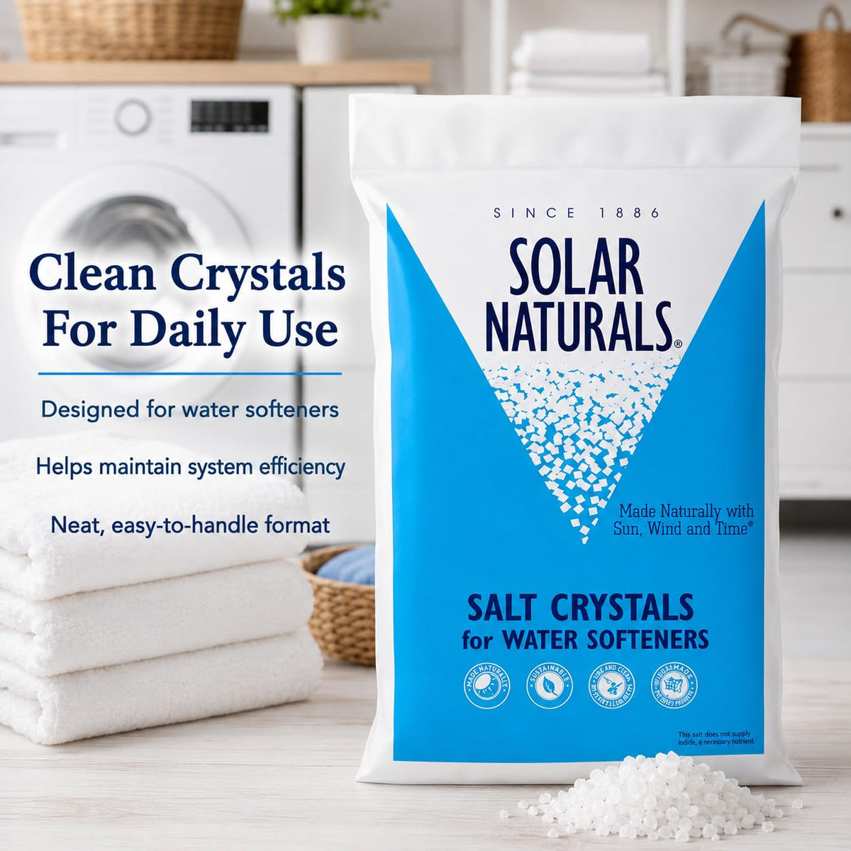 Natural Salt Crystals 40lb 4-Pack S393