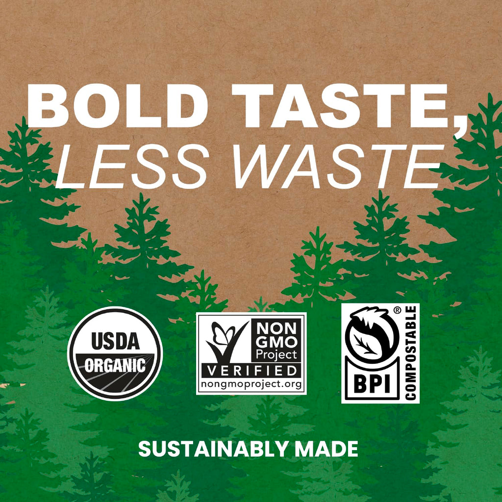Organic Medium Roast Compostable Coffee Pods, 10CT P10950