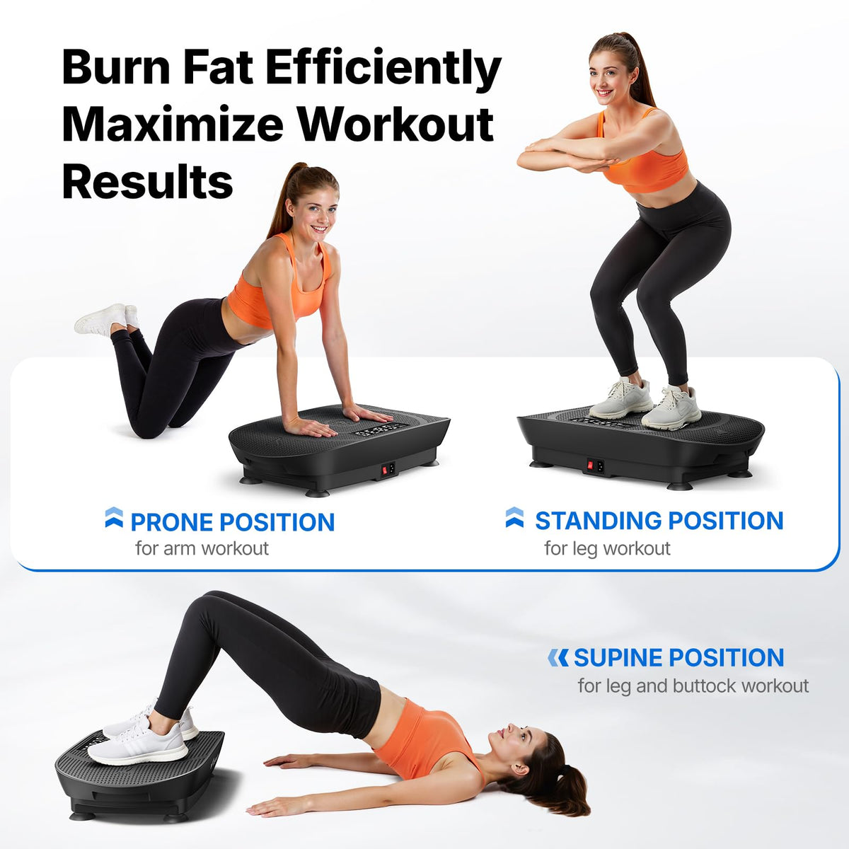 Curved Vibration Plate Exercise Machine D9576
