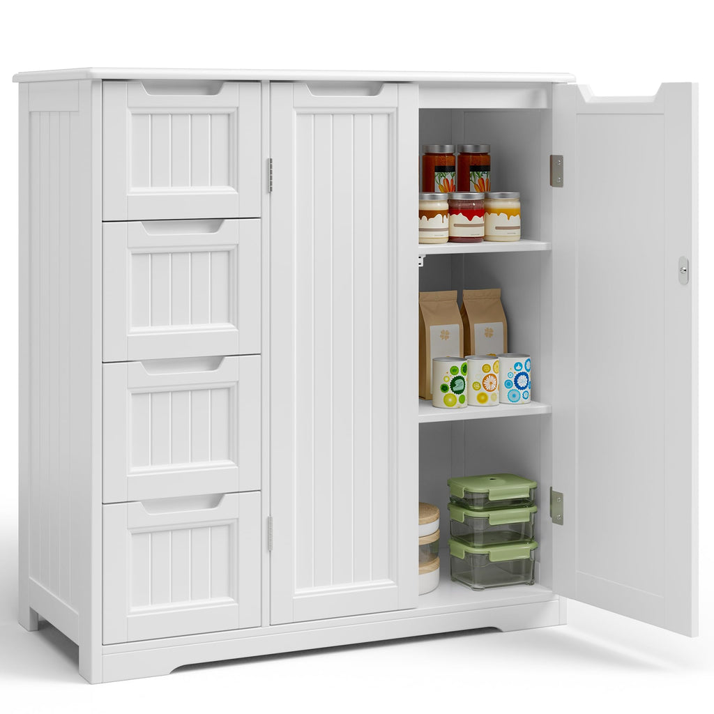 Storage Cabinet with 4 Drawers & 2 Doors M7410