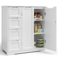 Storage Cabinet with 4 Drawers & 2 Doors M7410
