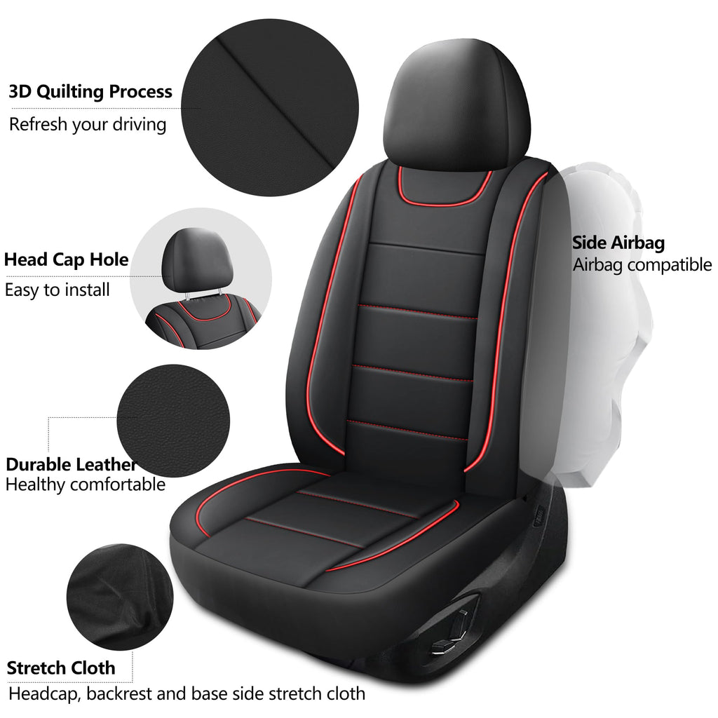Waterproof Faux Leather Car Seat Cover M209175