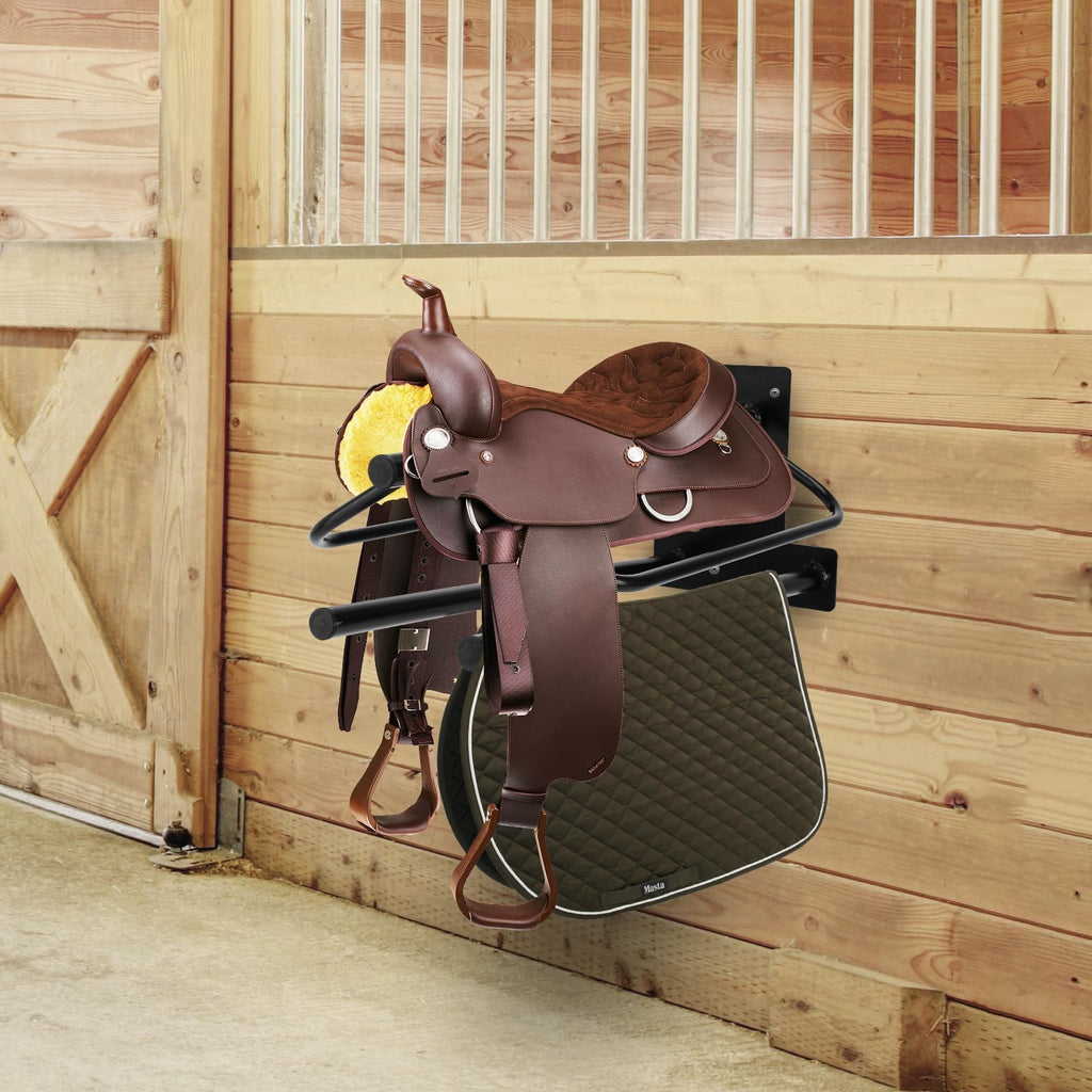 2 Pack Wall Mounted Saddle Rack with Double Pad Bar X658