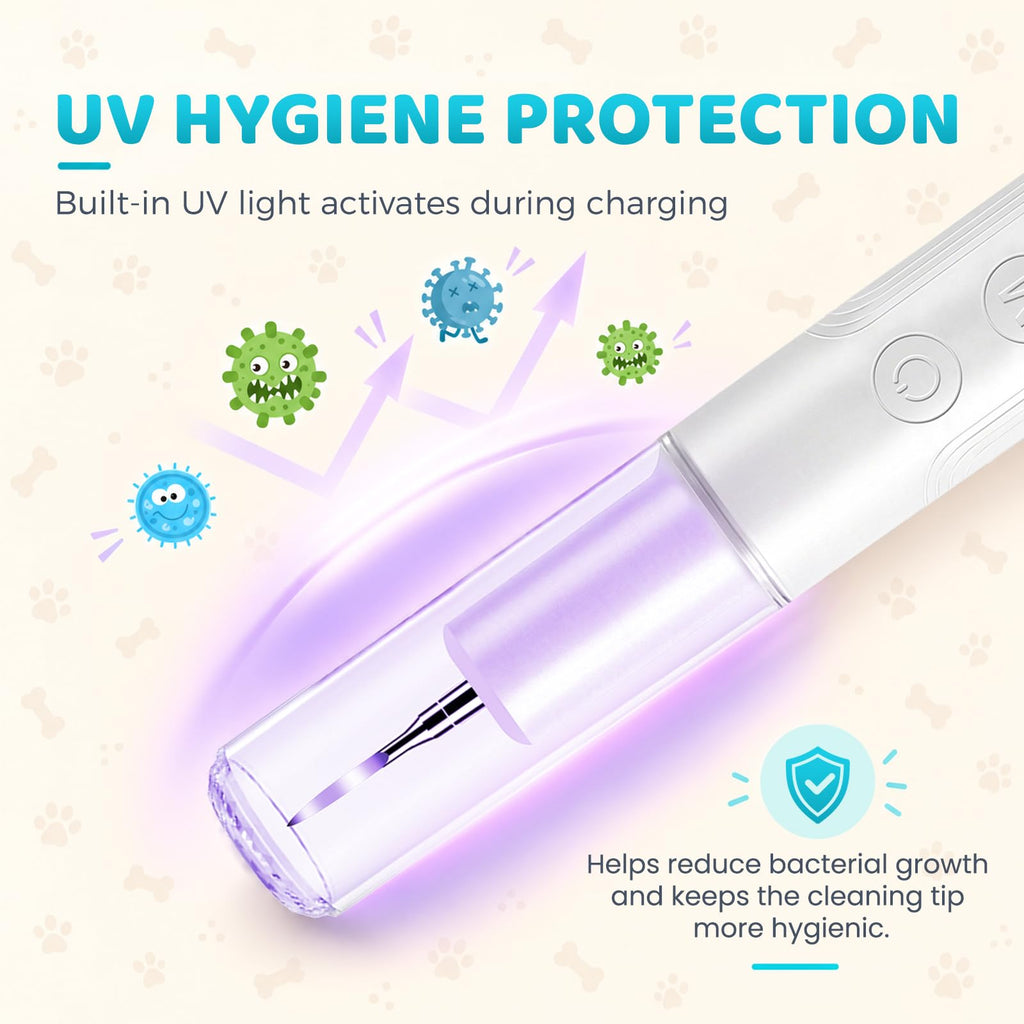 Dog Ultrasonic Tooth Cleaner with LED Light J672