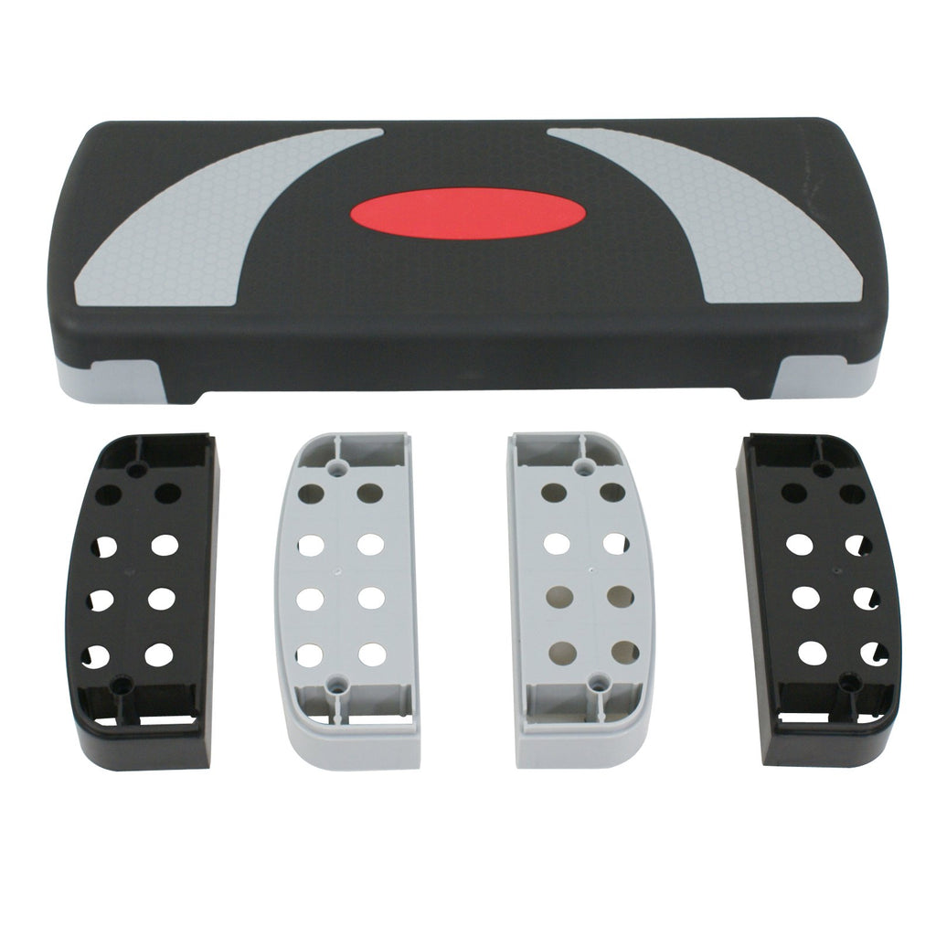 31" Adjustable Aerobic Step Platform with 4 Stackable Risers Y231482