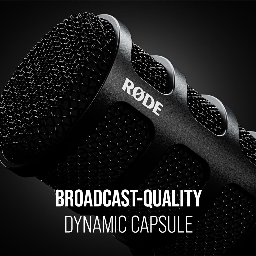 Dynamic USB XLR Broadcast Microphone with Desktop Studio Arm Q61109