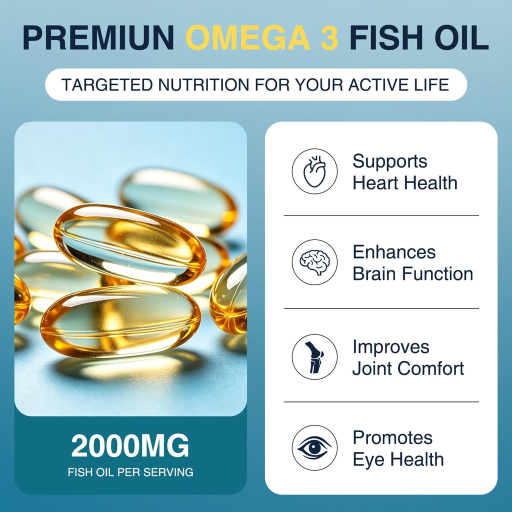 Omega-3 Fish Oil 2000mg 120 Softgels F3987
