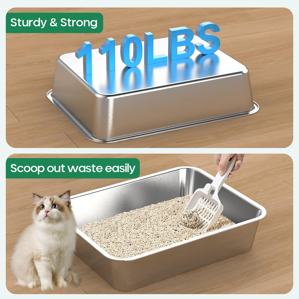 Stainless Steel Cat Litter Box F36362