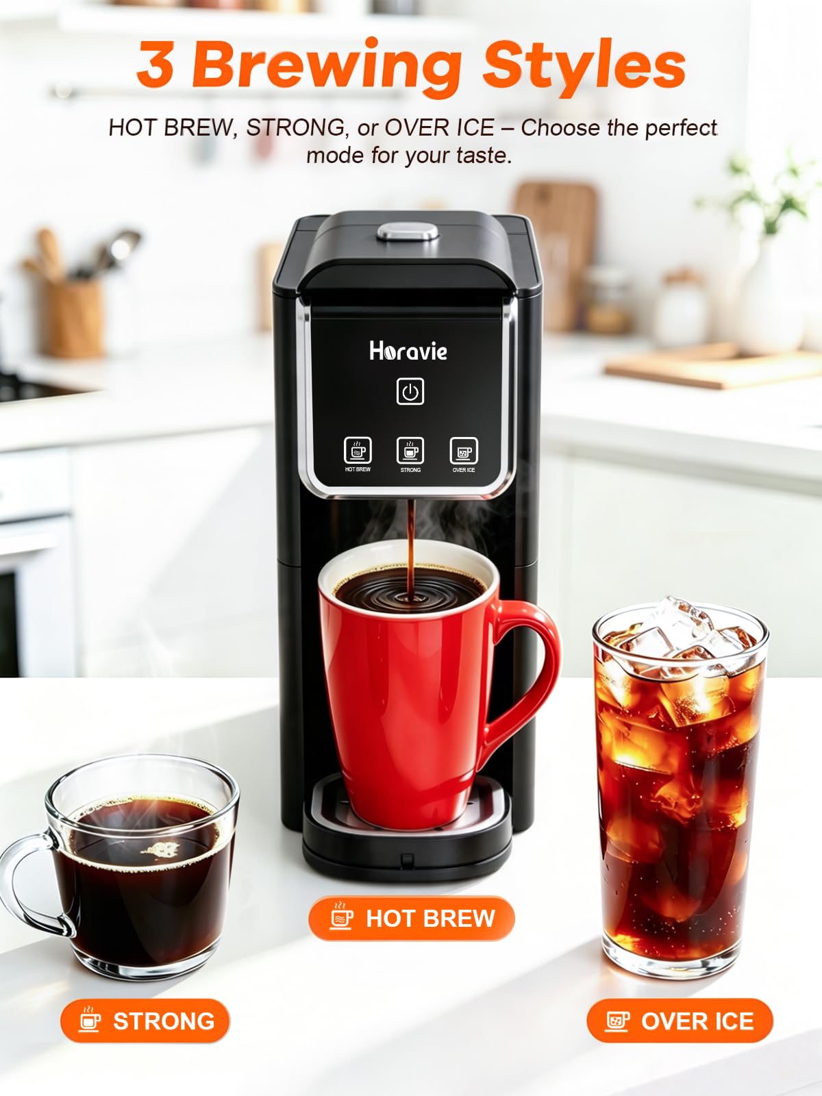 Black Single Serve Coffee Maker Y823151