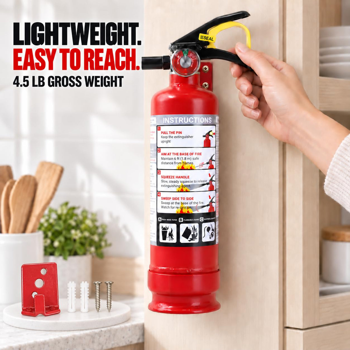2.5 lb ABC Dry Chemical Fire Extinguishers 4-Pack P70541