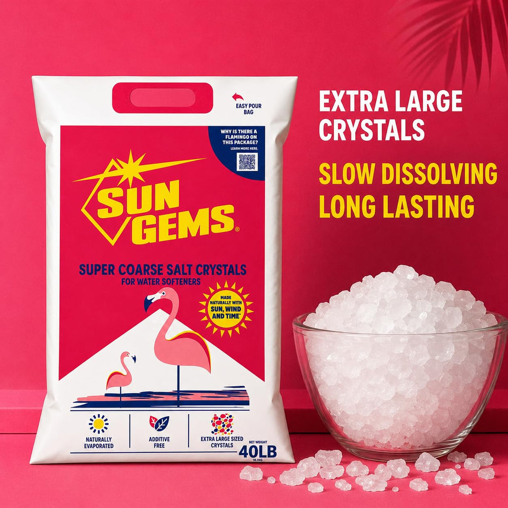 Super Coarse Water Softener Salt Crystals 40 lb Additive Free R3487