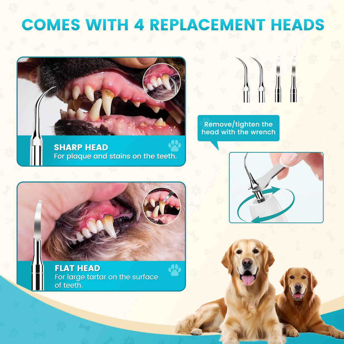 Dog Ultrasonic Tooth Cleaner with LED Light J672