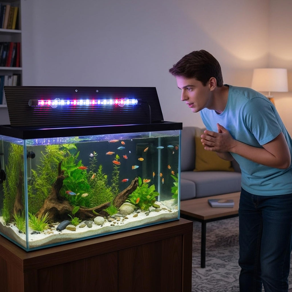 Aquarium Lid with LED Light 29 x 11.38 x 0.12 Inch S29154