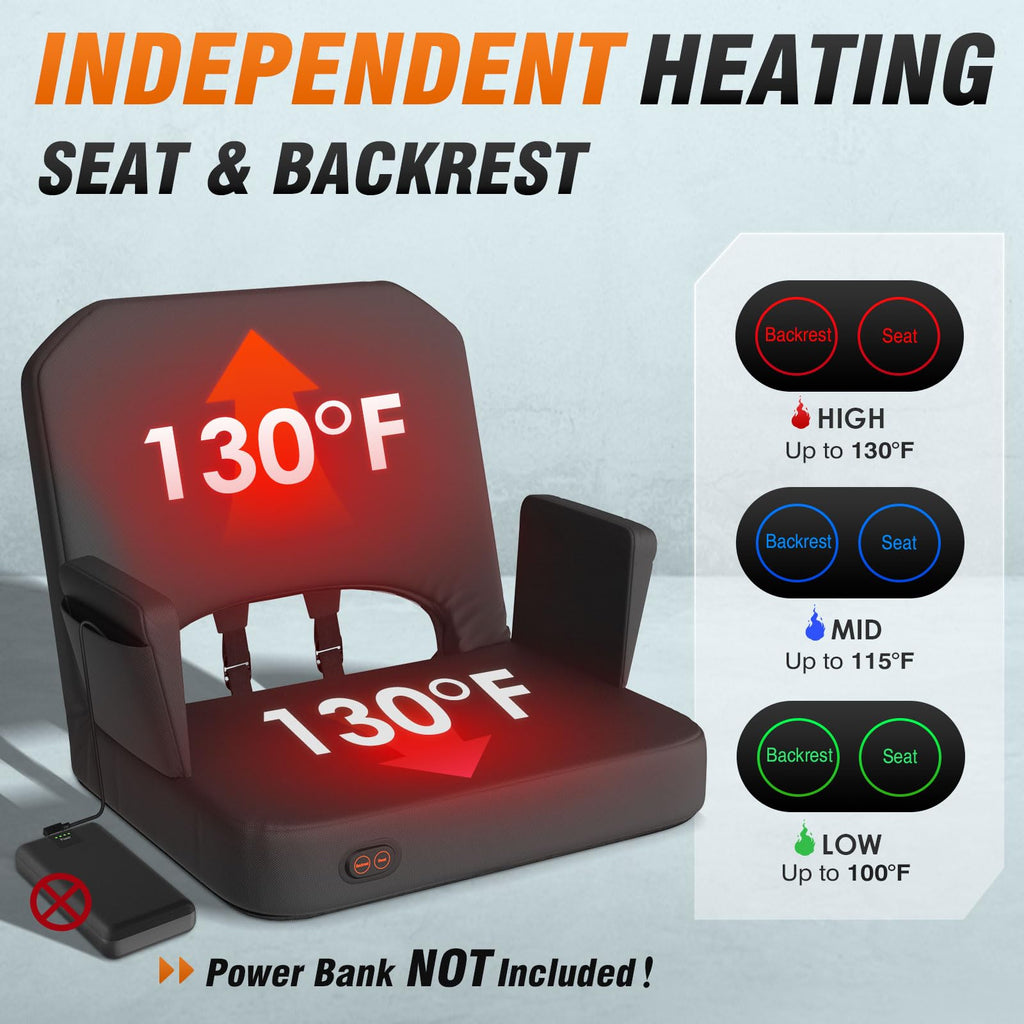 Heated Stadium Seats for Bleachers with Foldable Armrests A759494