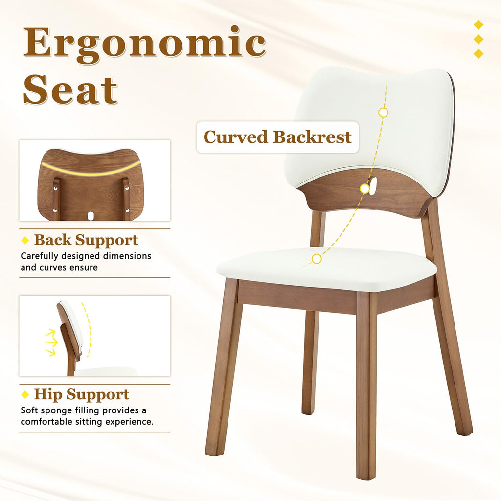 71" 7 Piece Wood Dining Table Set with 6 PU Leather Chairs G833