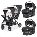 Double Stroller & 2 Car Seats A660775