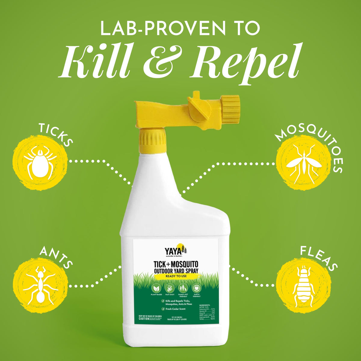 Tick + Mosquito Killer Yard Spray 32 oz B717639