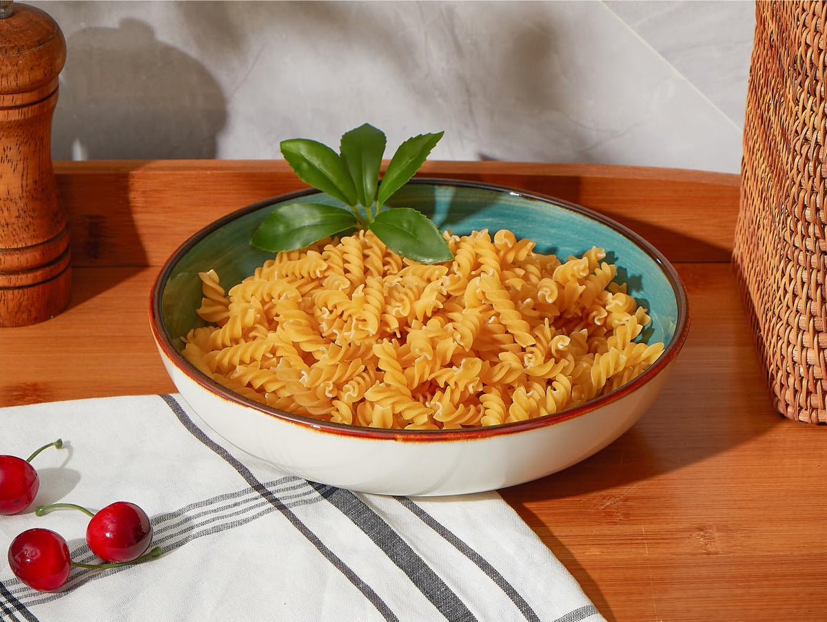 30 Ounce Porcelain Pasta Bowls Set of 4 Assorted Color L888770