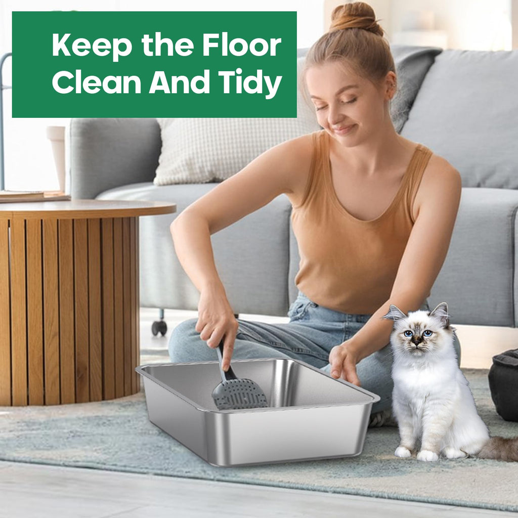 Stainless Steel Cat Litter Box F36362