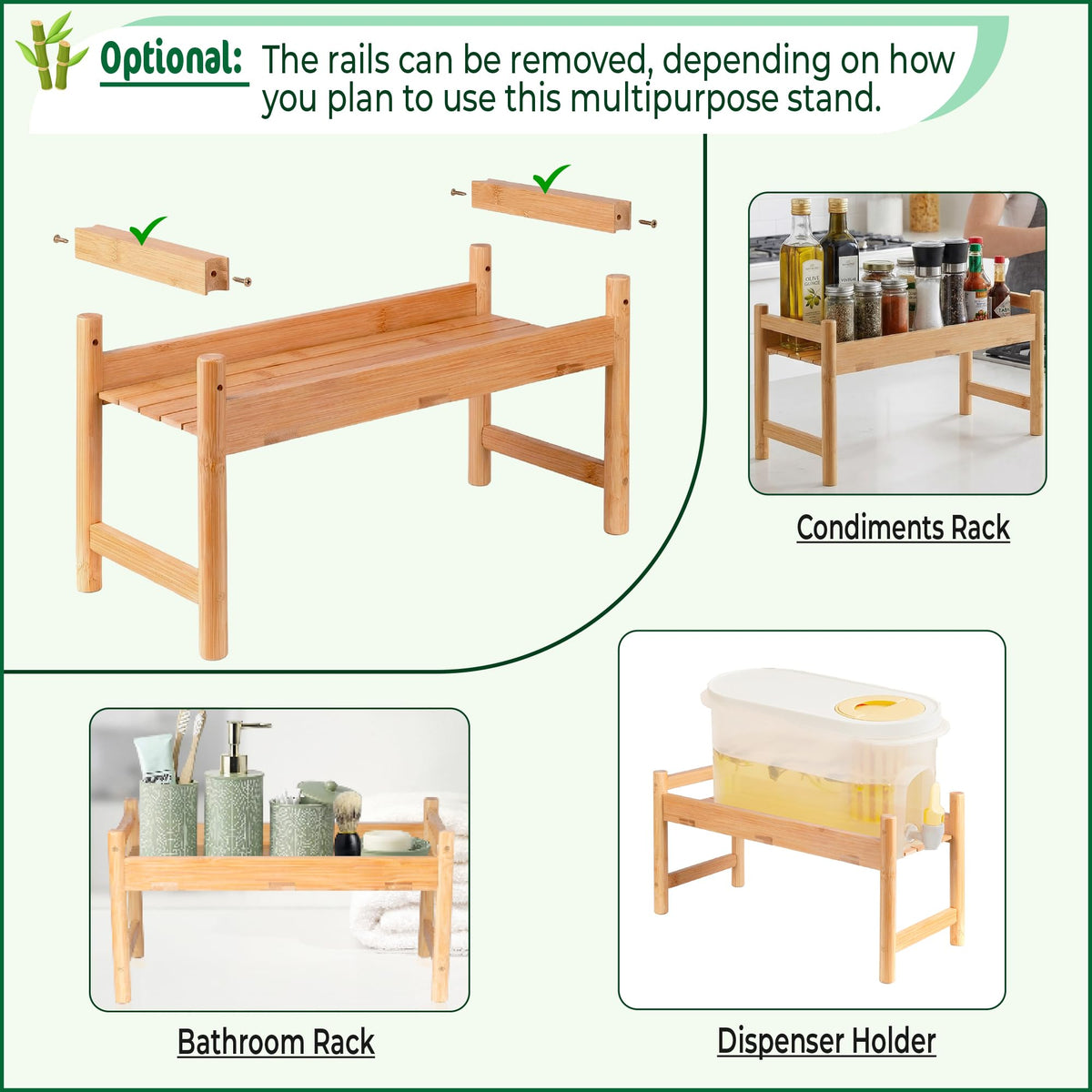 Bamboo Water Dispenser Stand W27730
