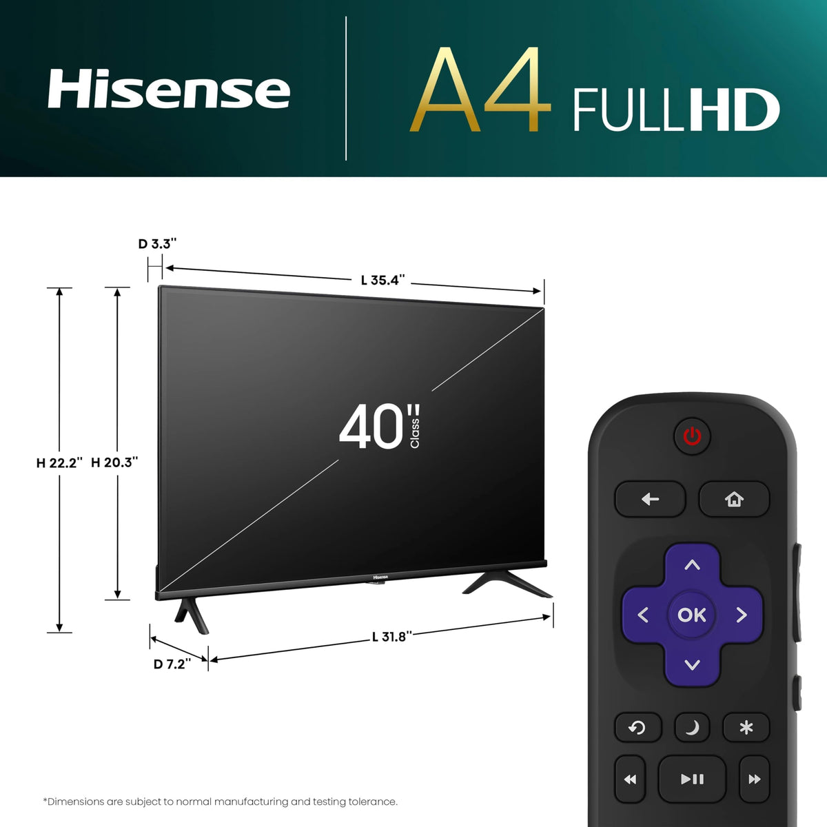 40-Inch FHD 1080p Smart Roku TV Q1945