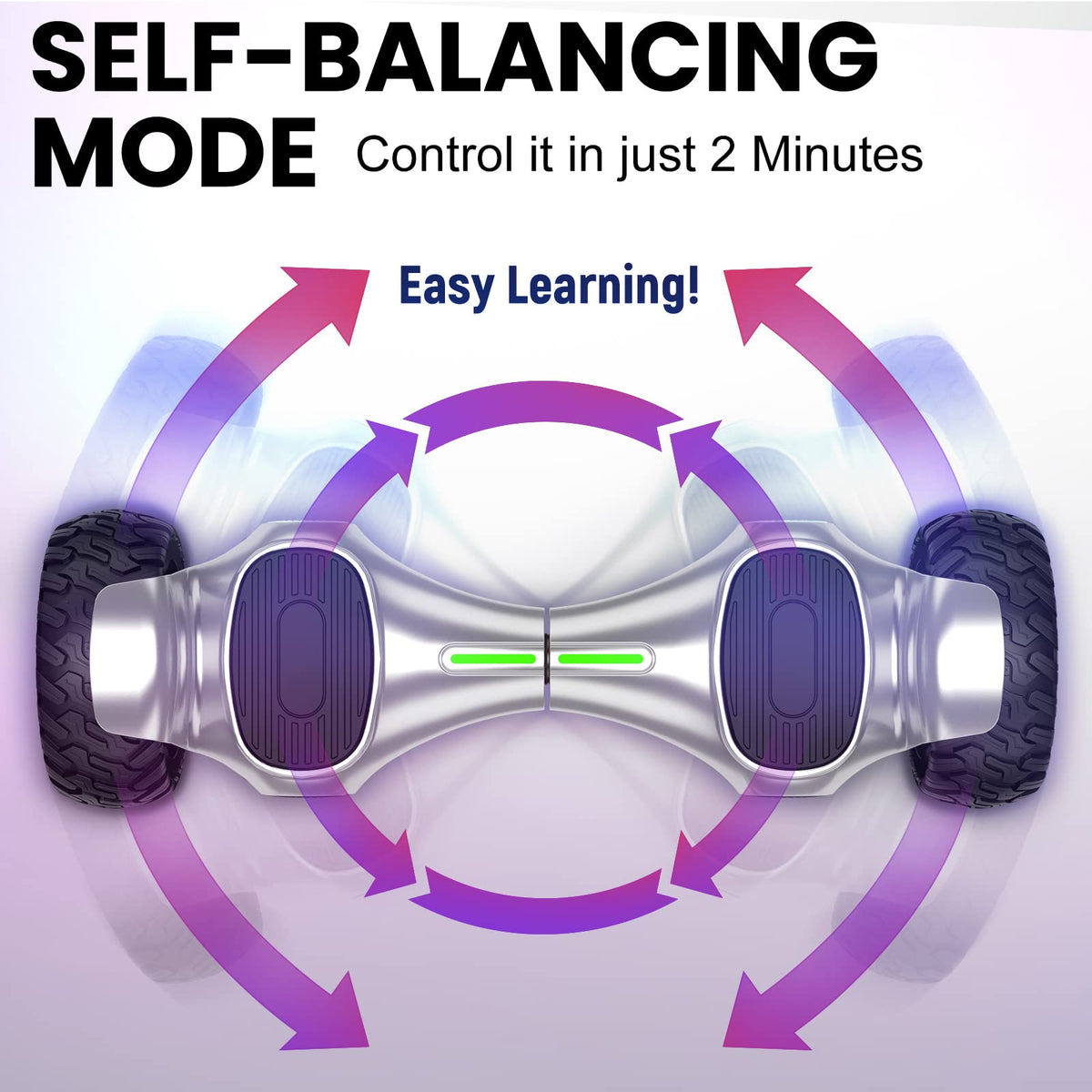 8.5" Off Road Self Balancing Scooter with 700W Motor P966