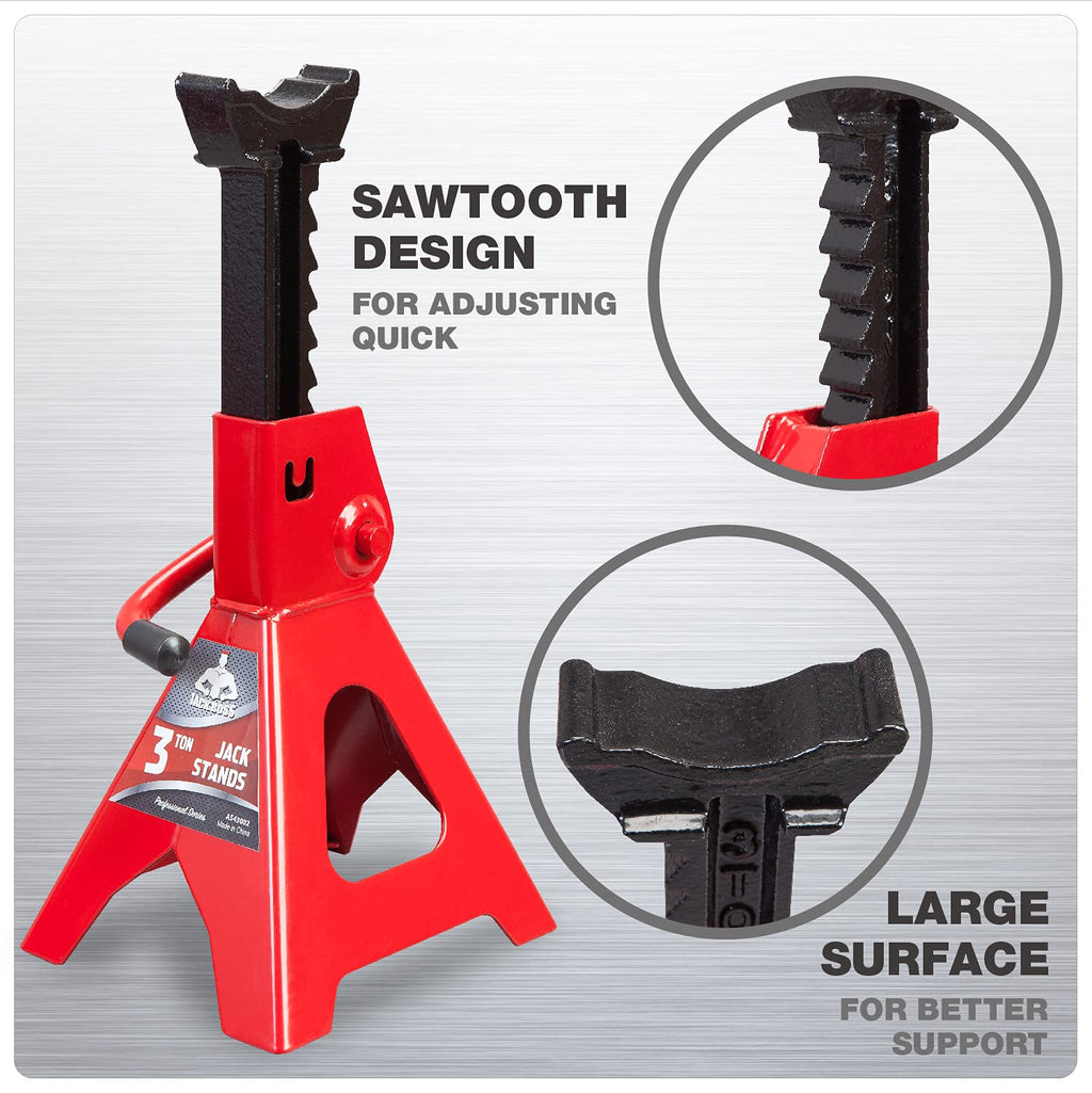 3 Ton Low Profile Aluminum and Steel Car Jack with Jack Stand A160776
