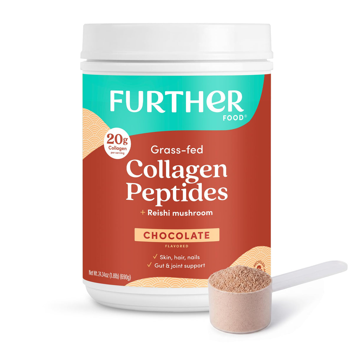 Chocolate Collagen Peptides Powder 24.34 Oz Q928815