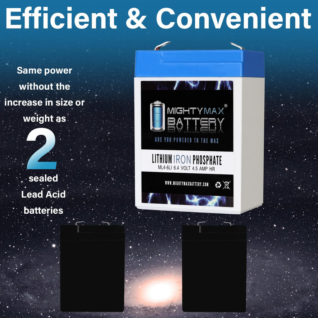 6V 4.5AH Lithium Replacement Battery D378