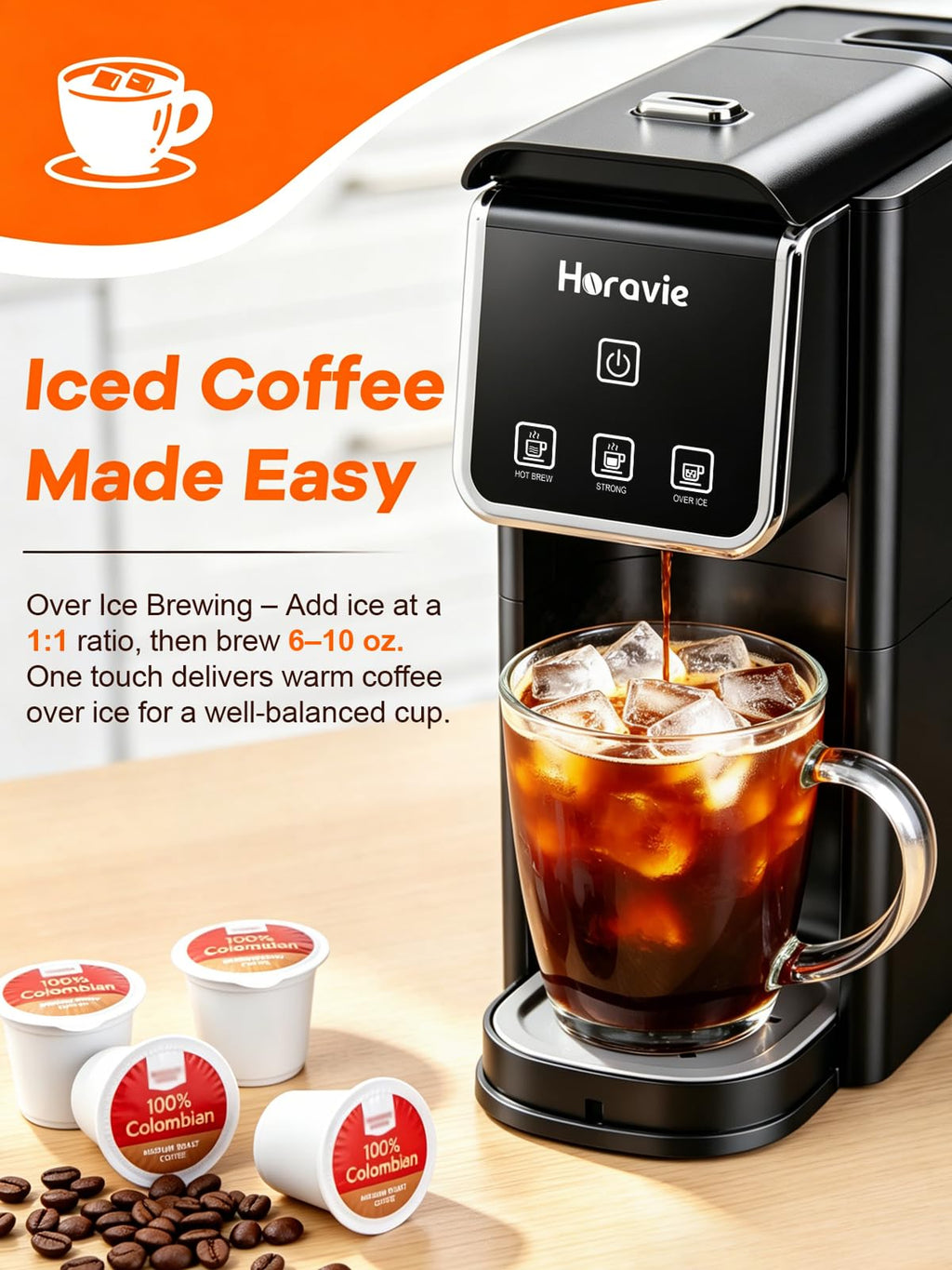 Black Single Serve Coffee Maker Y823151