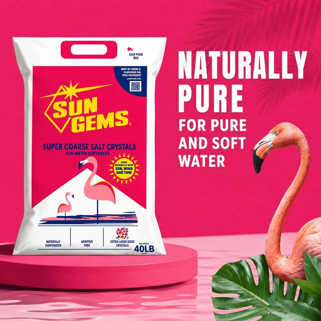 Super Coarse Water Softener Salt Crystals 40 lb Additive Free R3487
