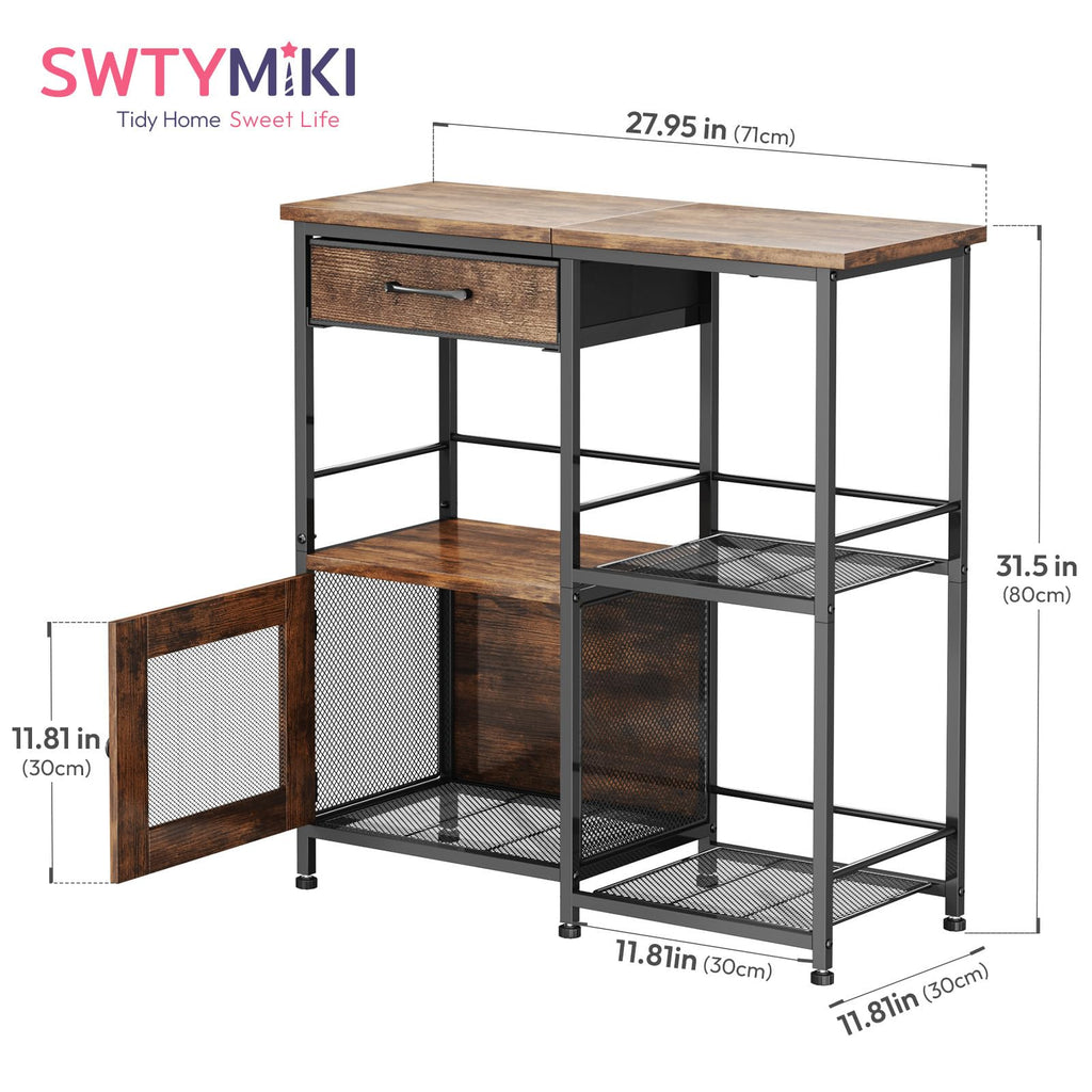 Coffee Bar Cabinet with Drawers R534048