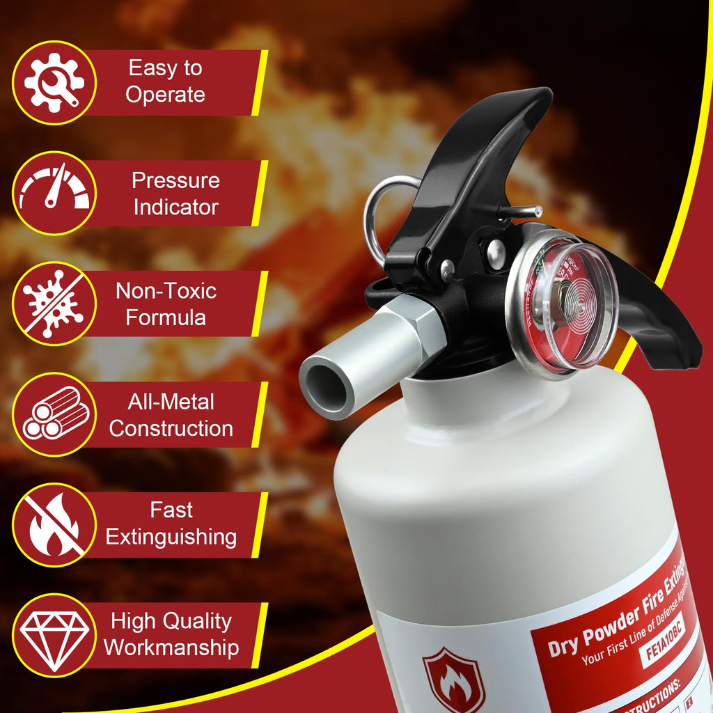 2 Pack 2.5lb ABC Fire Extinguishers O502