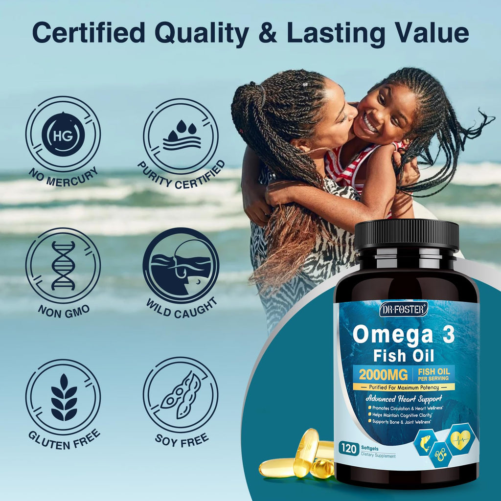 Omega-3 Fish Oil 2000mg 120 Softgels F3987