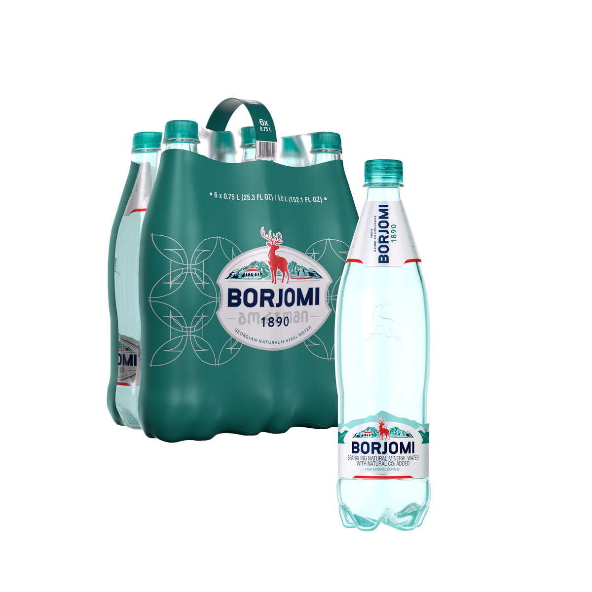 Sparkling Mineral Water 25.3 oz 6 Pack R821