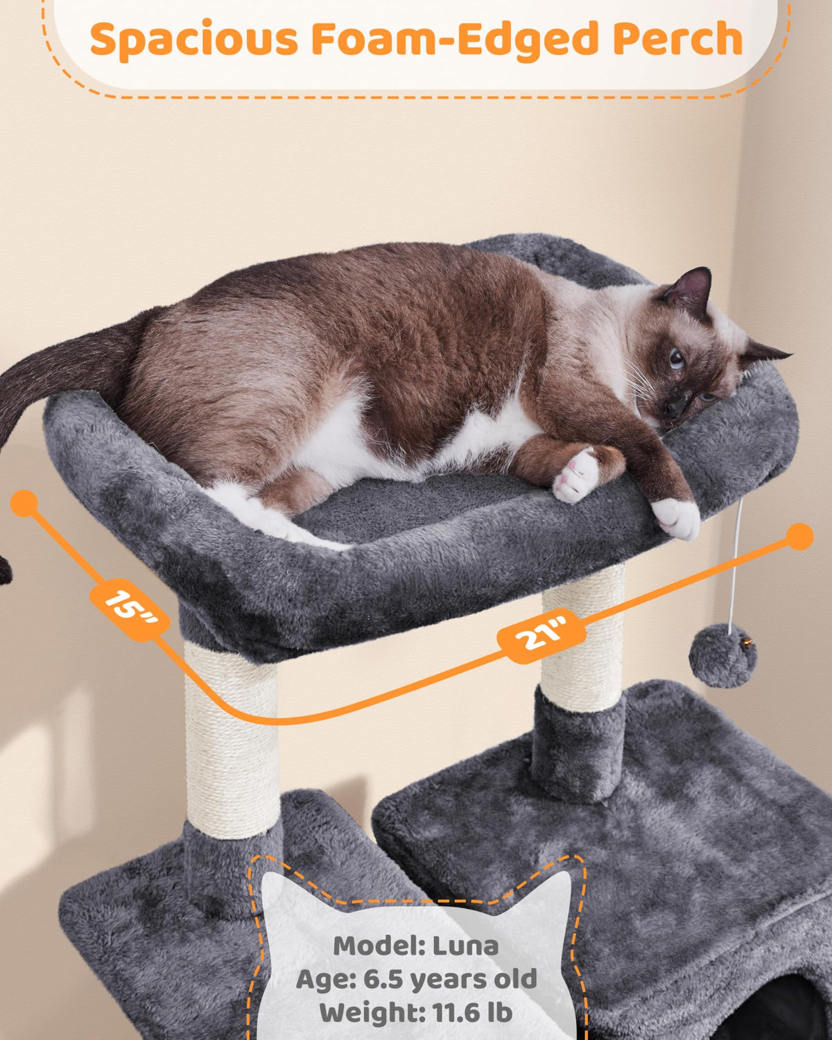 63in Large Cat Tree D29380