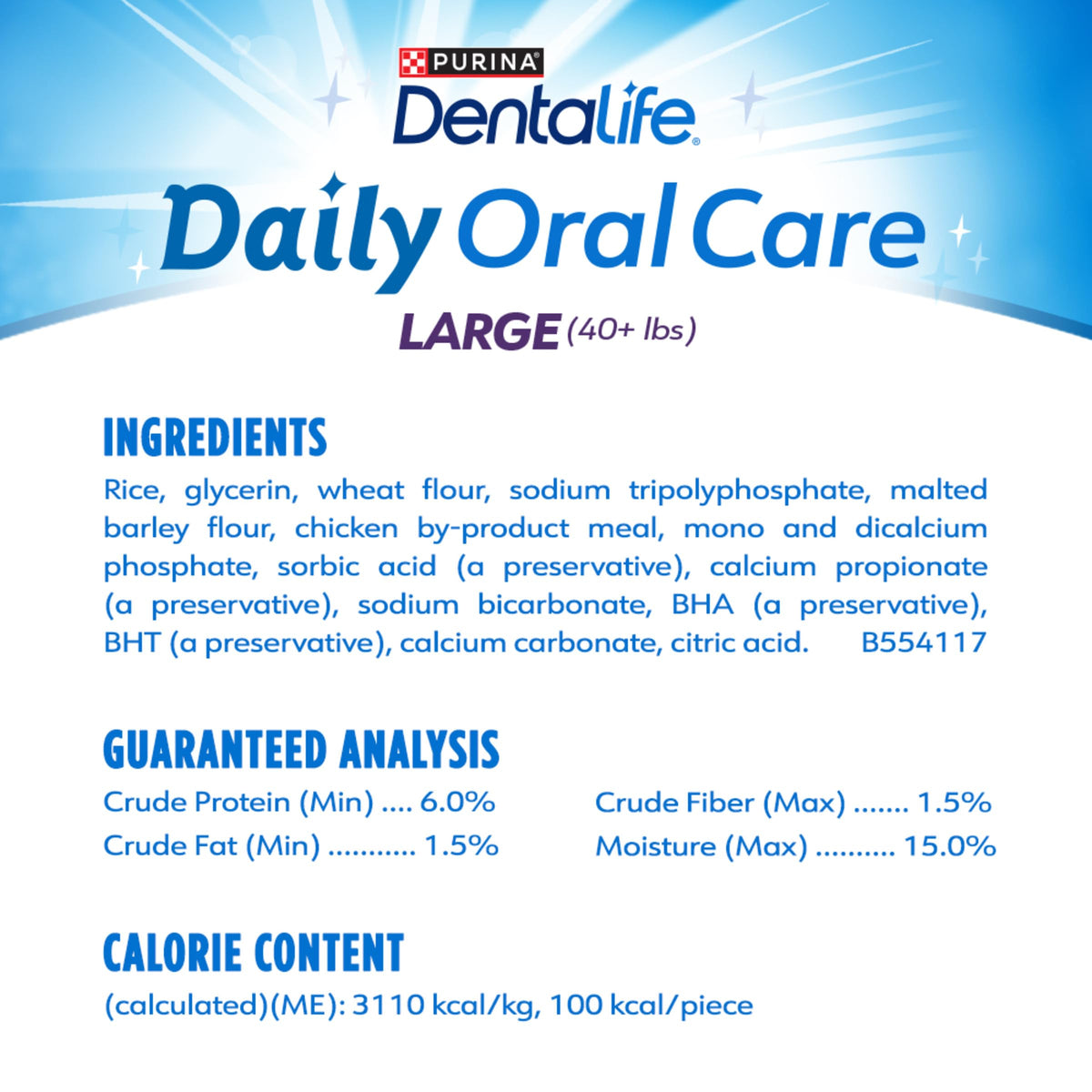Daily Dental Chews for Large Dogs, 18 ct M87661