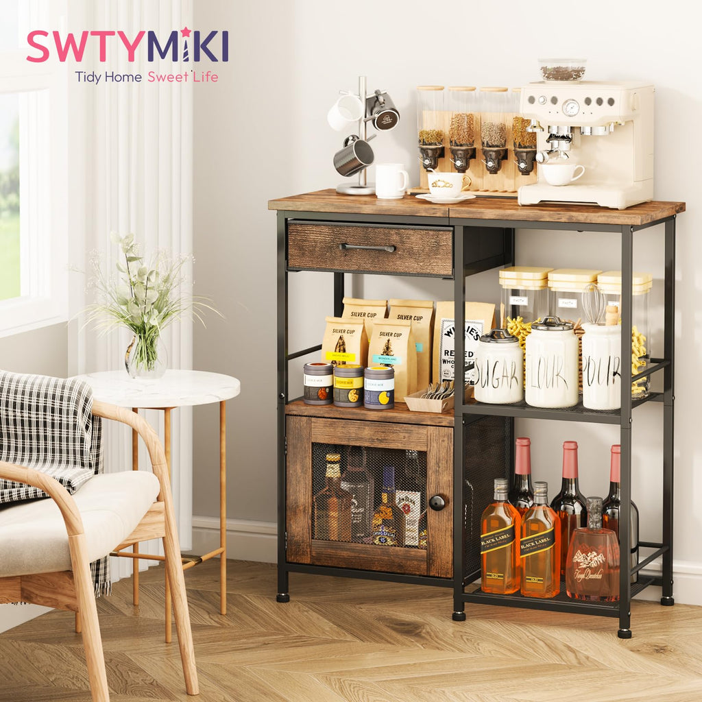 Coffee Bar Cabinet with Drawers R534048