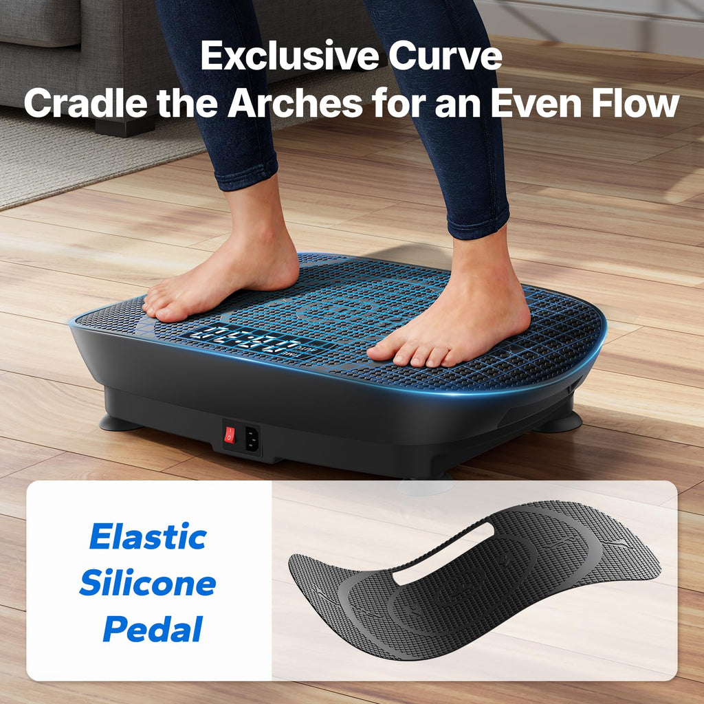Curved Vibration Plate Exercise Machine D9576