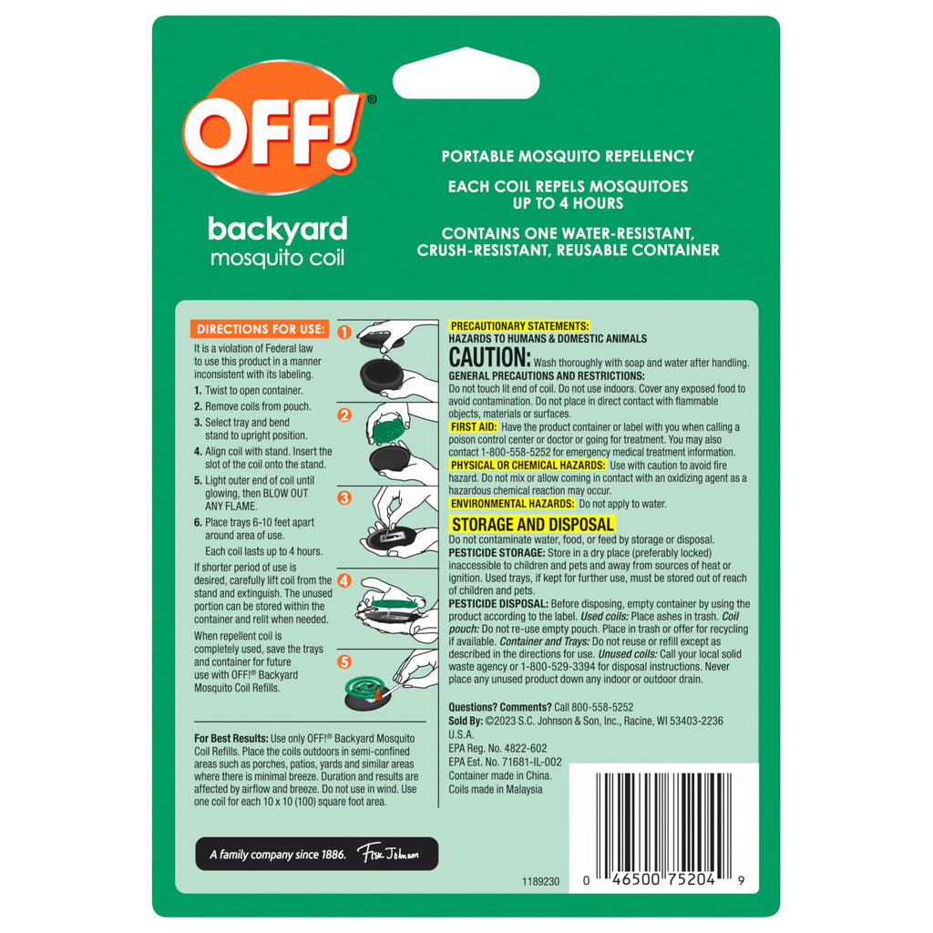 Mosquito Coils with Trays 3 Count (Pack of 3) D778585