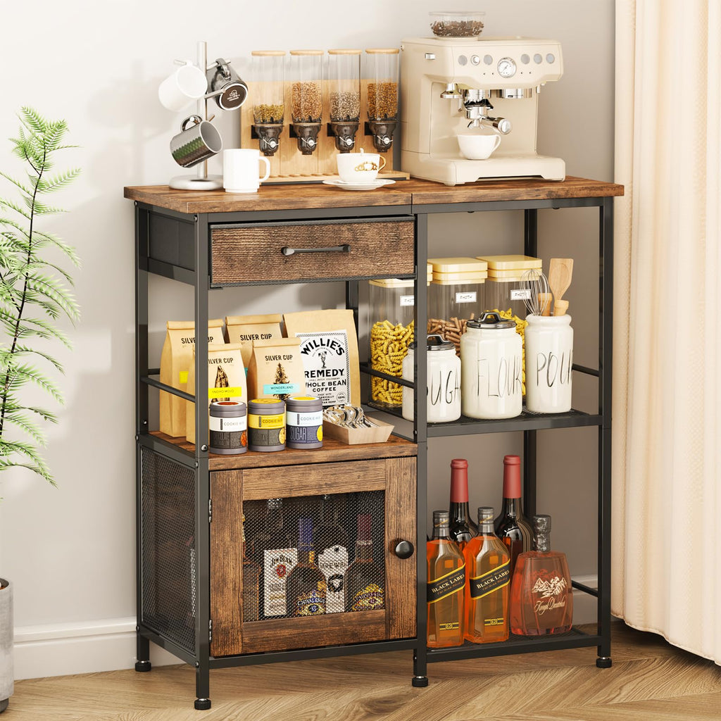 Coffee Bar Cabinet with Drawers R534048