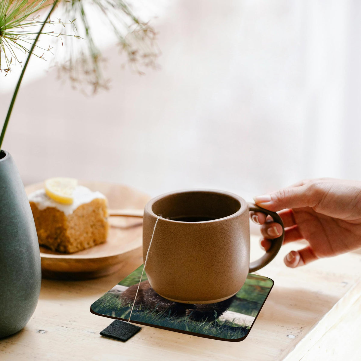 Set of 8 Cork Coasters W9945