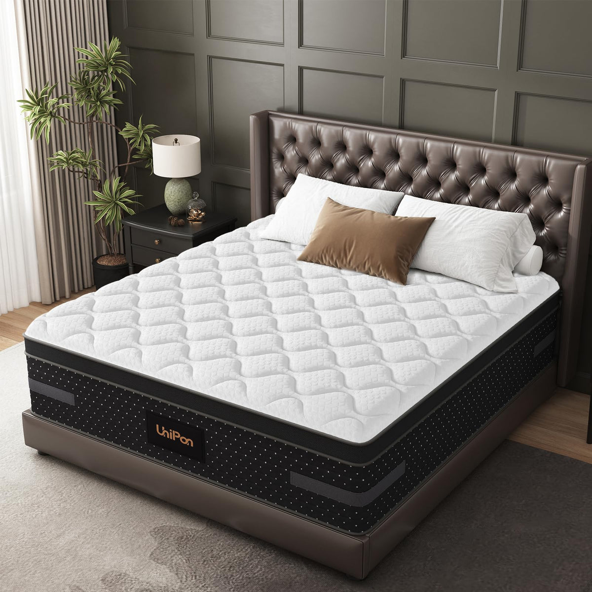 12 Inch Medium Firm Queen Hybrid Mattress V3087