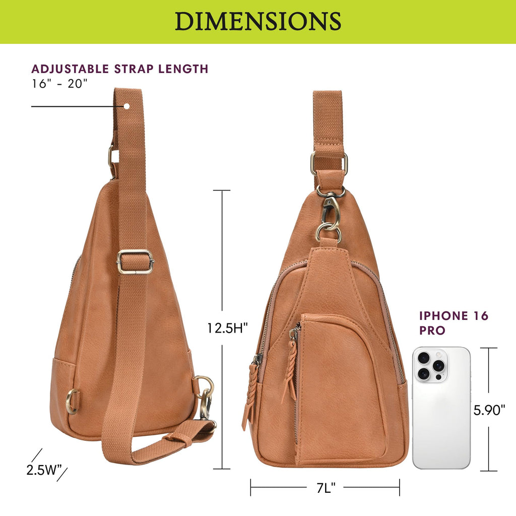 Vegan Leather Crossbody Bag H6802