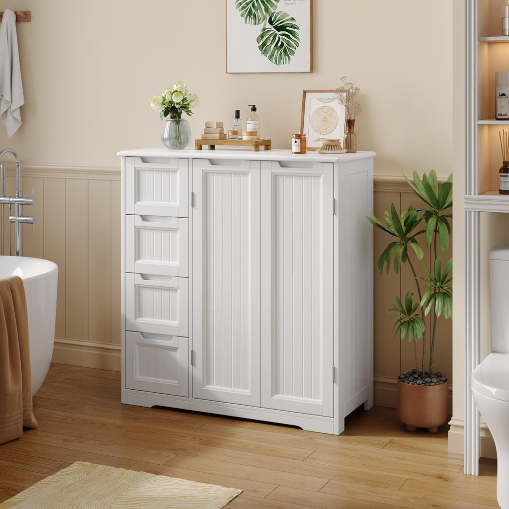 Storage Cabinet with 4 Drawers & 2 Doors M7410