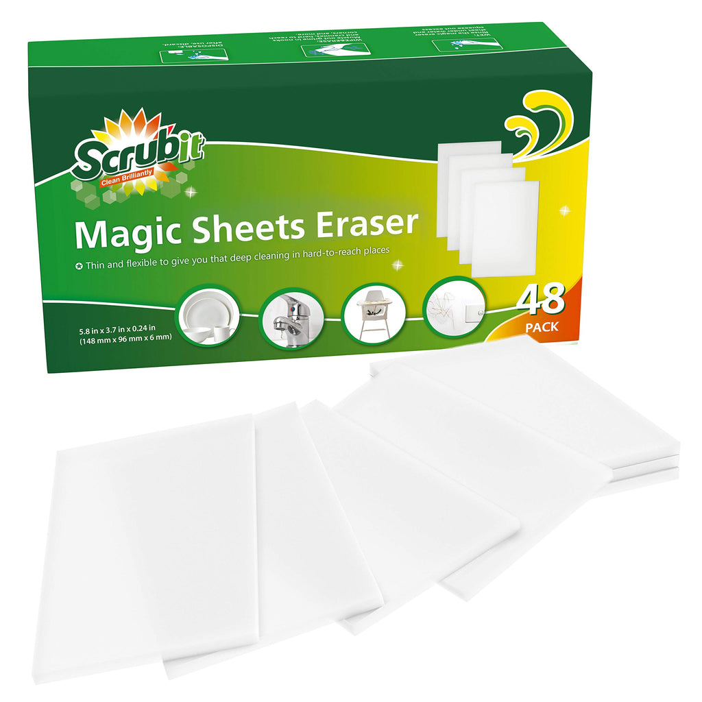 48 Pack Melamine Sponge Eraser Sheets S95835