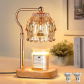 Candle Warmer Lamp with Timer Dimmer Adjustable Height Glass X64589